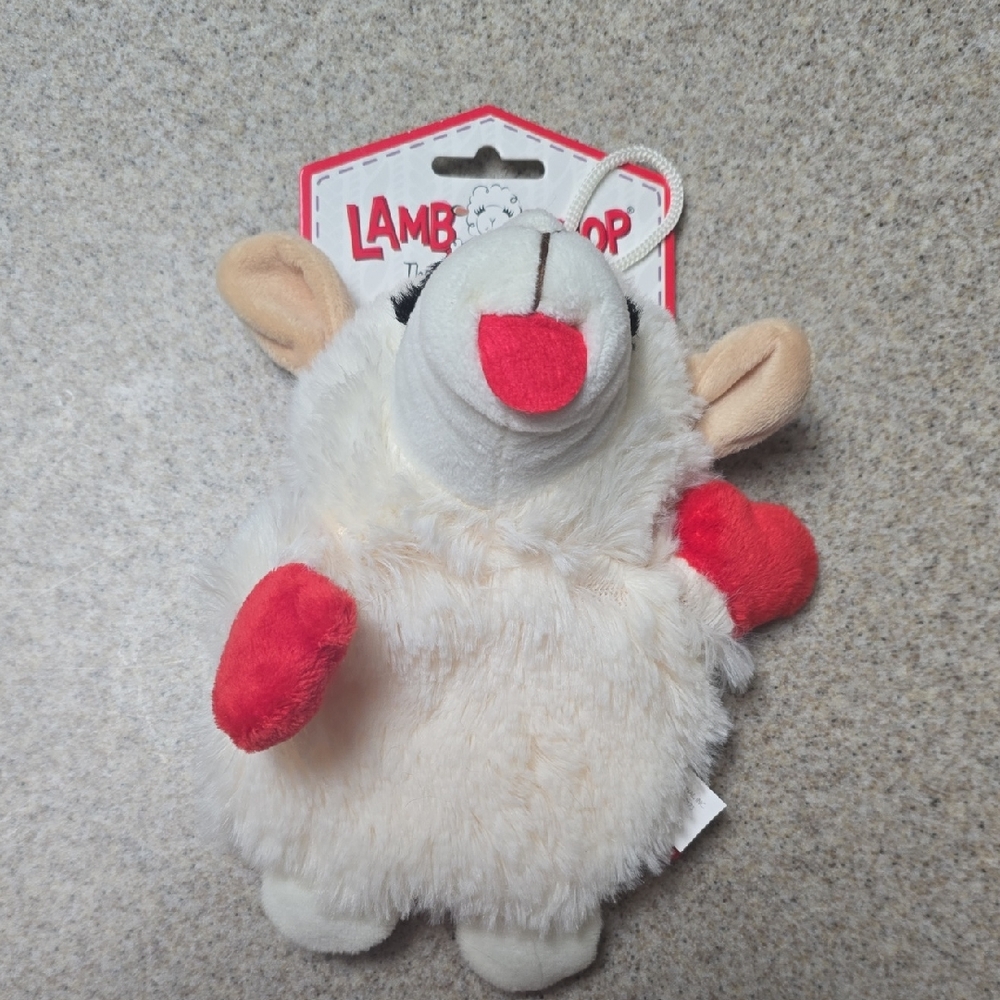 Lamb Chop Plush w/ Crinkle & Squeaker